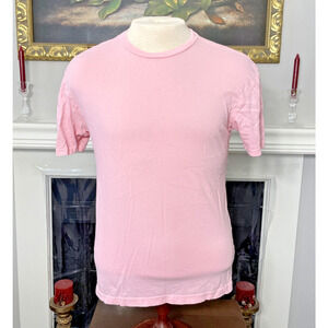 Fashion Nova Men Crew Neck Cotton Pink T-Shirt Medium